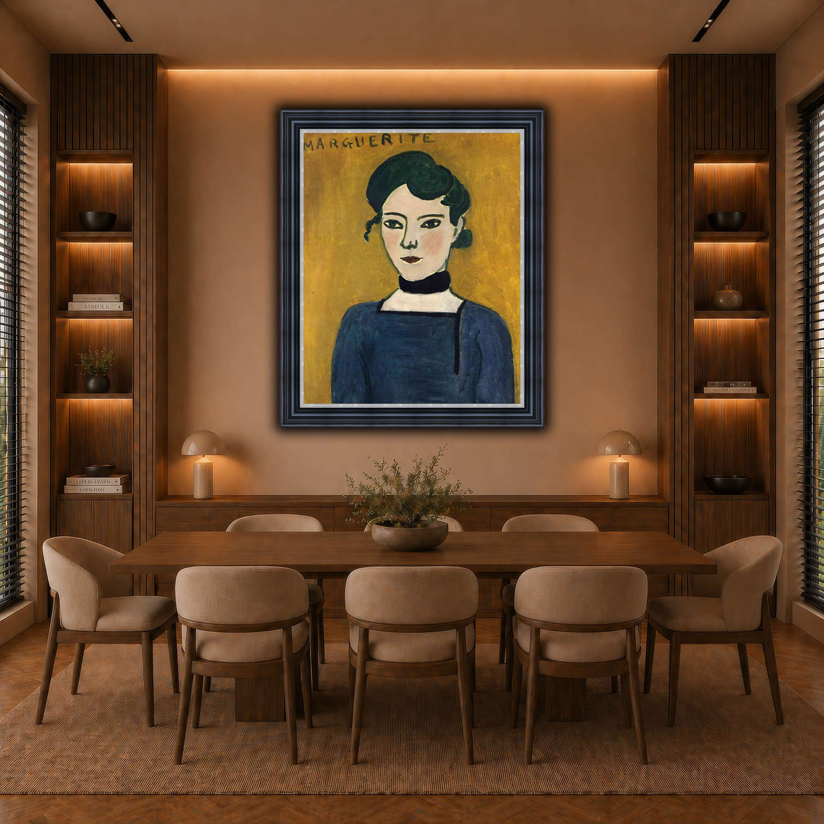 Portrait_de_Marguerite_Henri_Matisse warm-dining room