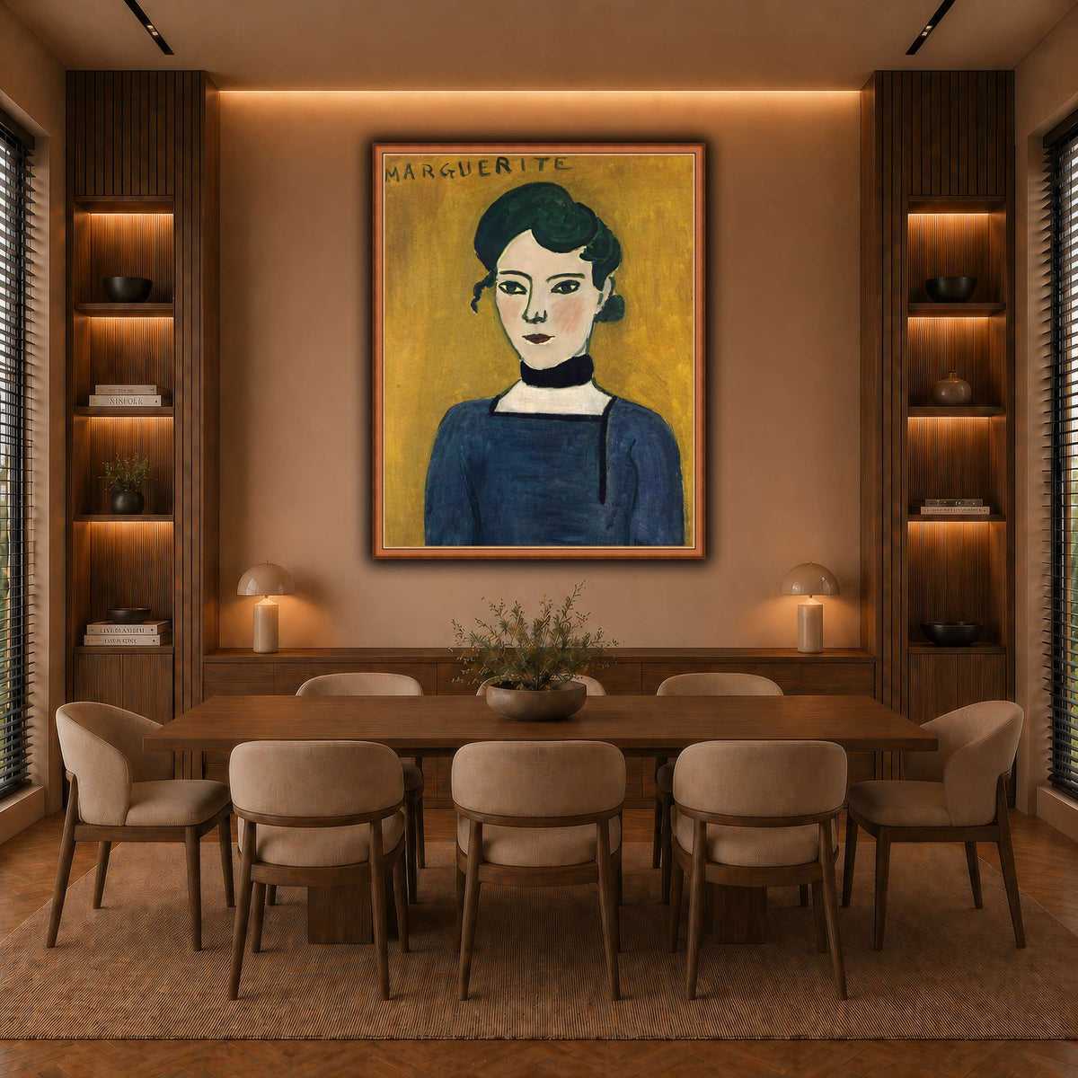 Portrait_de_Marguerite_Henri_Matisse warm-dining room