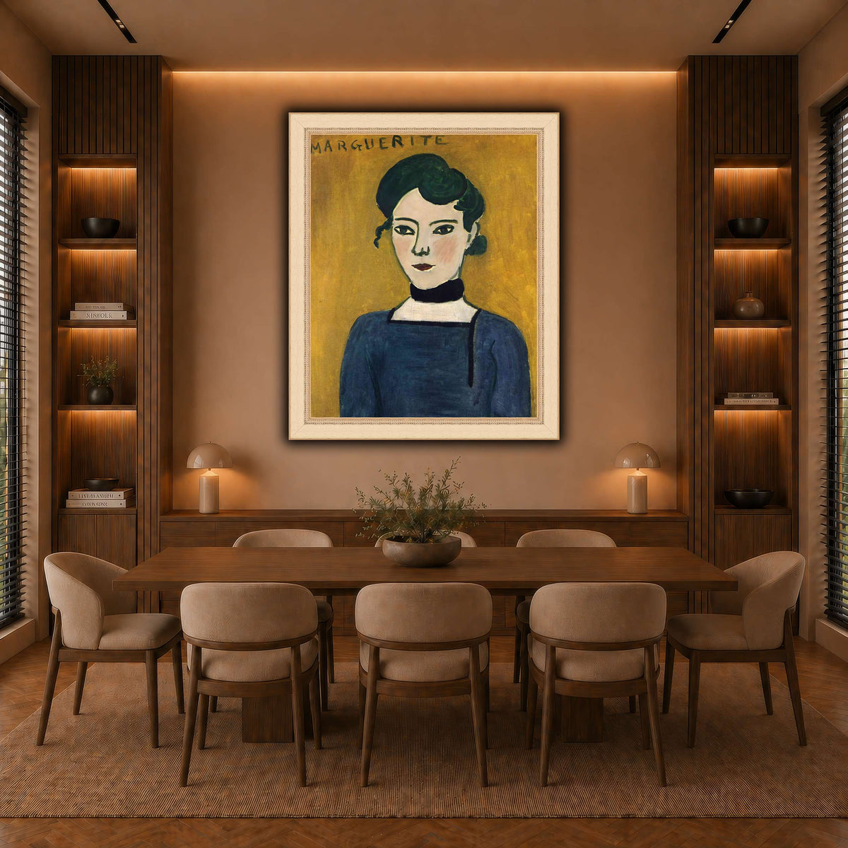 Portrait_de_Marguerite_Henri_Matisse warm-dining room