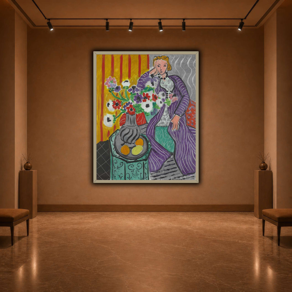 Purple_Robe_and_Anemones_Henri_Matisse warm-agallery