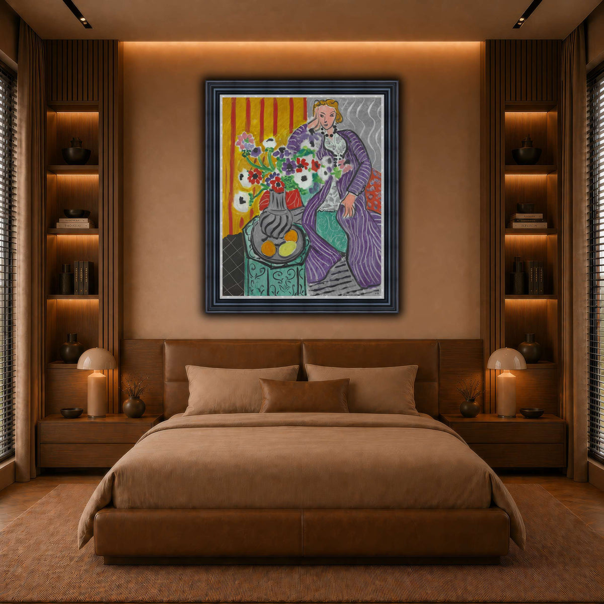 Purple_Robe_and_Anemones_Henri_Matisse warm-bedroom