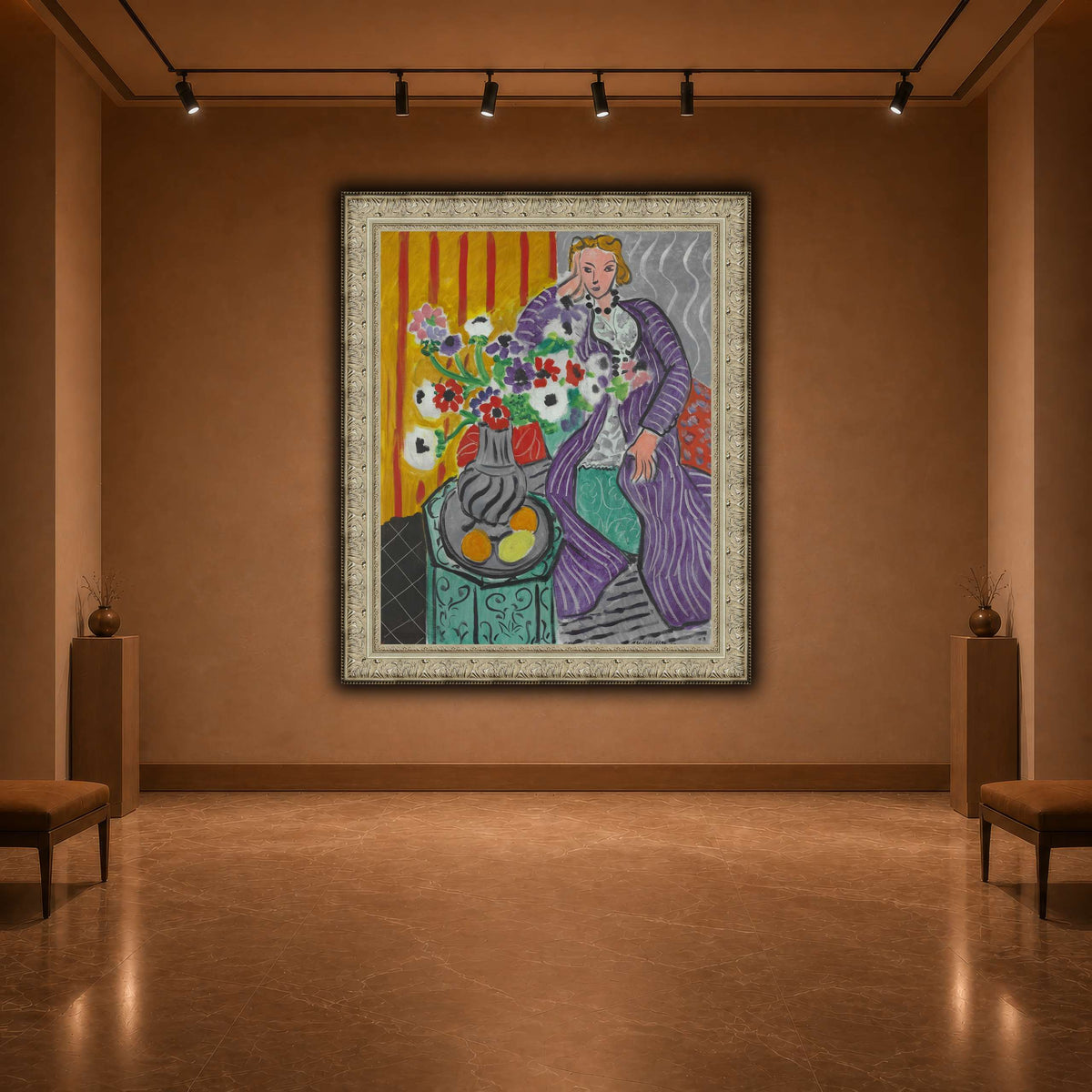 Purple_Robe_and_Anemones_Henri_Matisse warm-agallery