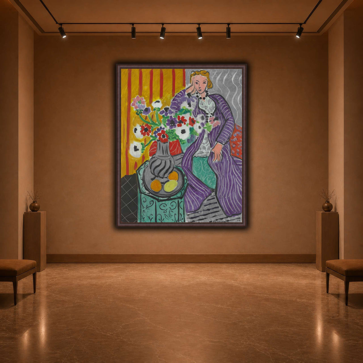 Purple_Robe_and_Anemones_Henri_Matisse warm-agallery