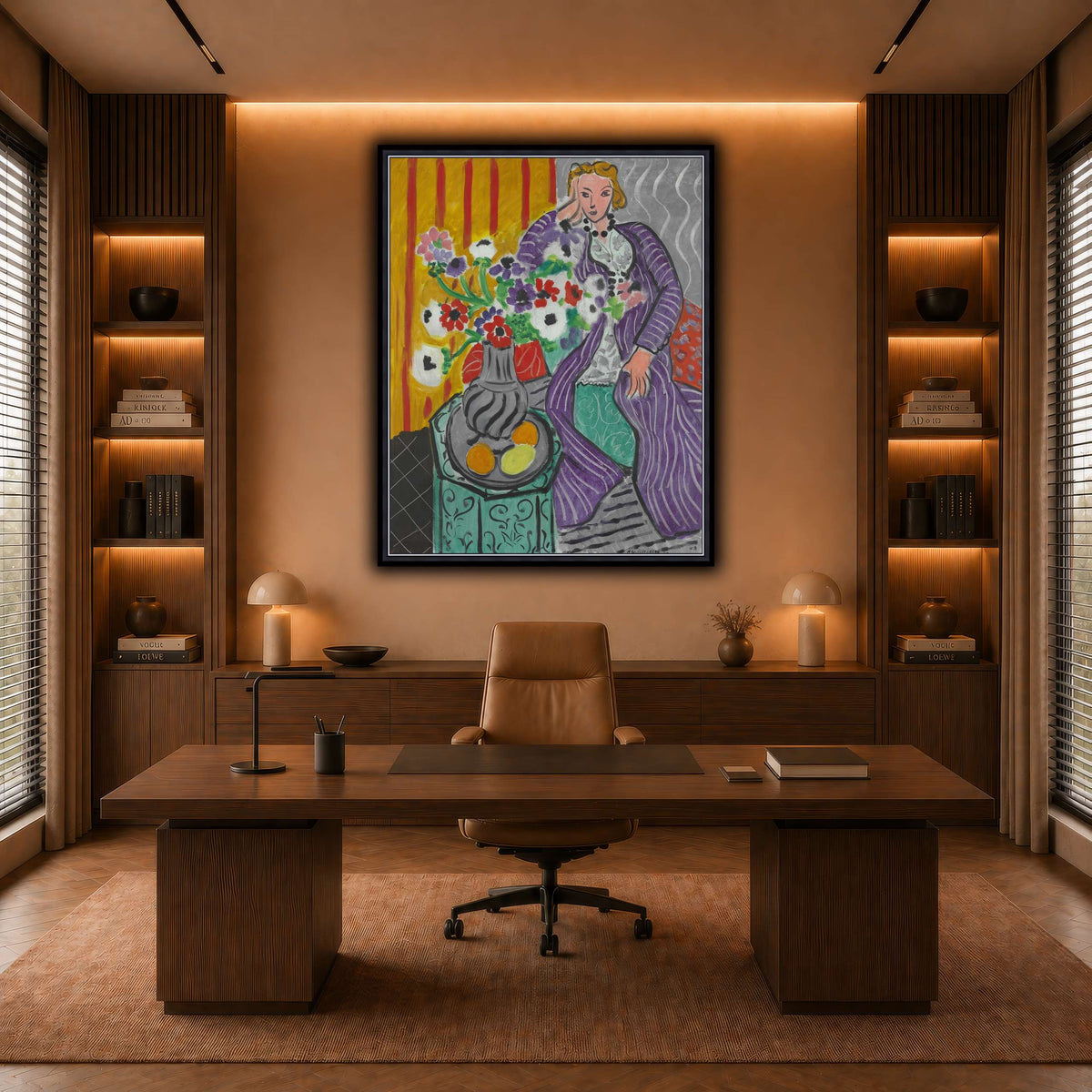 Purple_Robe_and_Anemones_Henri_Matisse warm-office