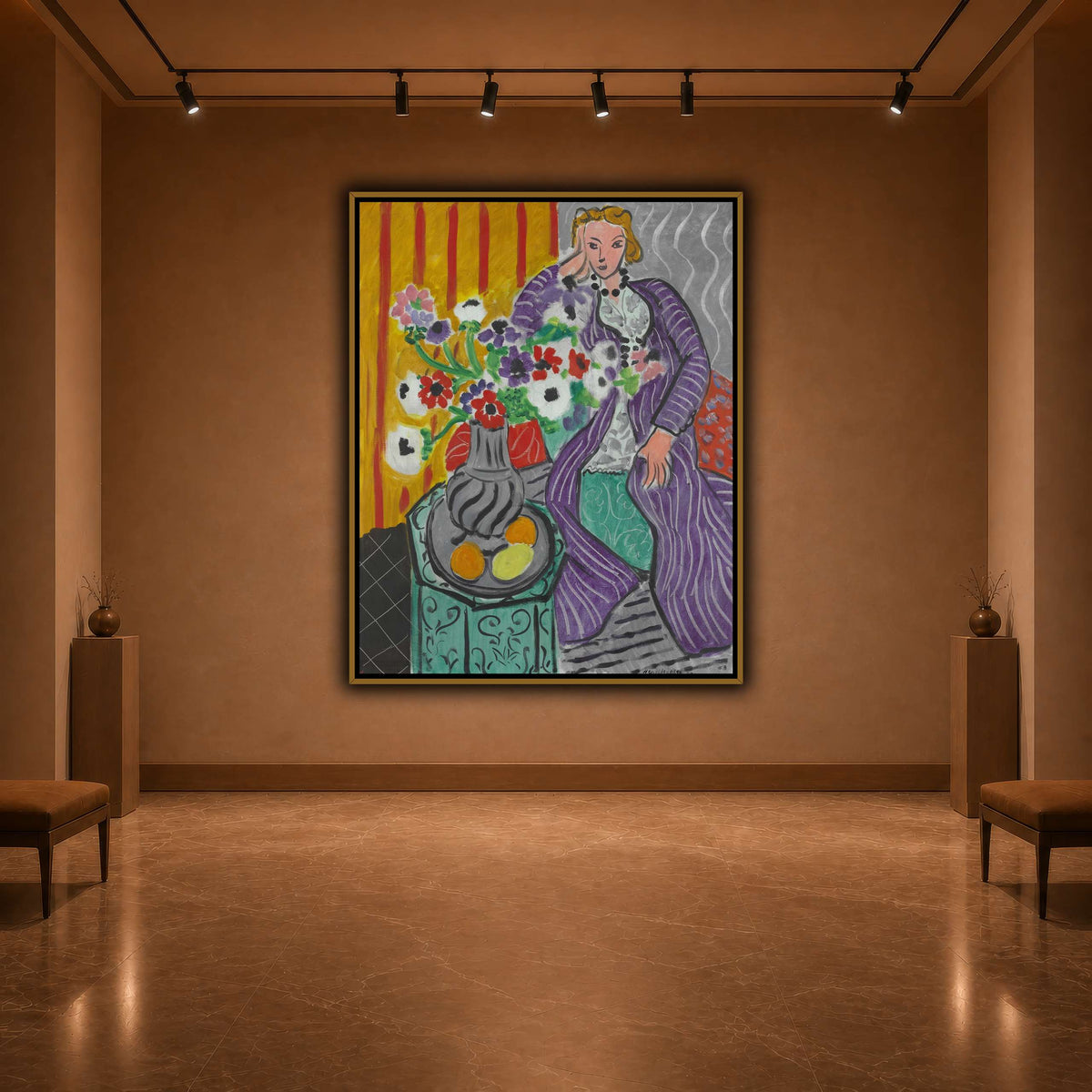 Purple_Robe_and_Anemones_Henri_Matisse warm-agallery