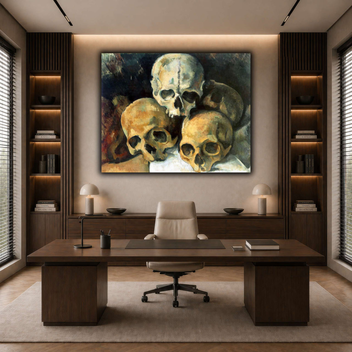 Pyramid_of_Skulls_by_Paul_Cezanne dark neutral-office