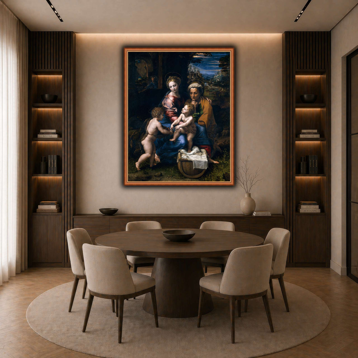 Raffaello_SanzioLa_Perla dark neutral-dining room