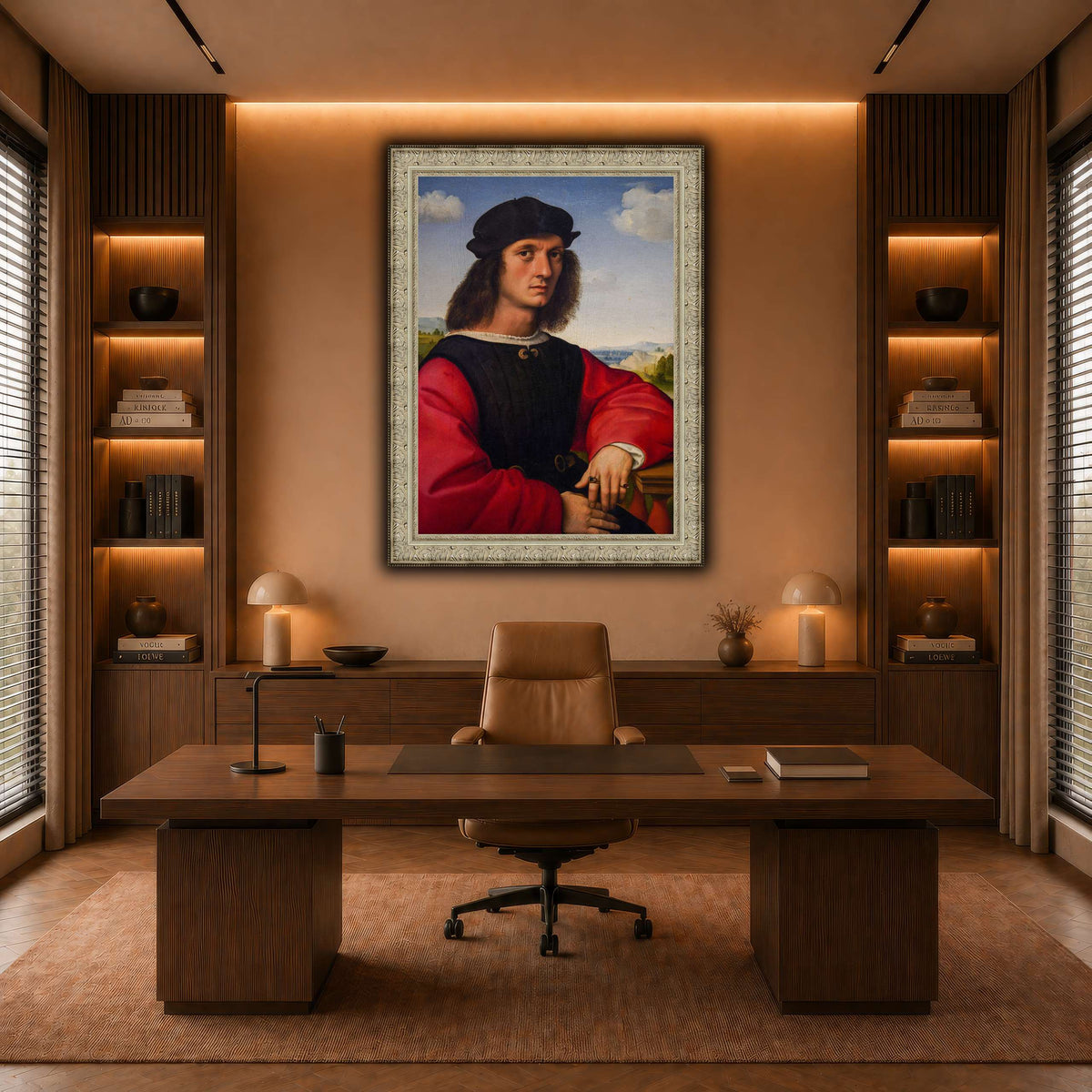 Raffaello_Sanzio_Agnolo_Doni's_portrait warm-office