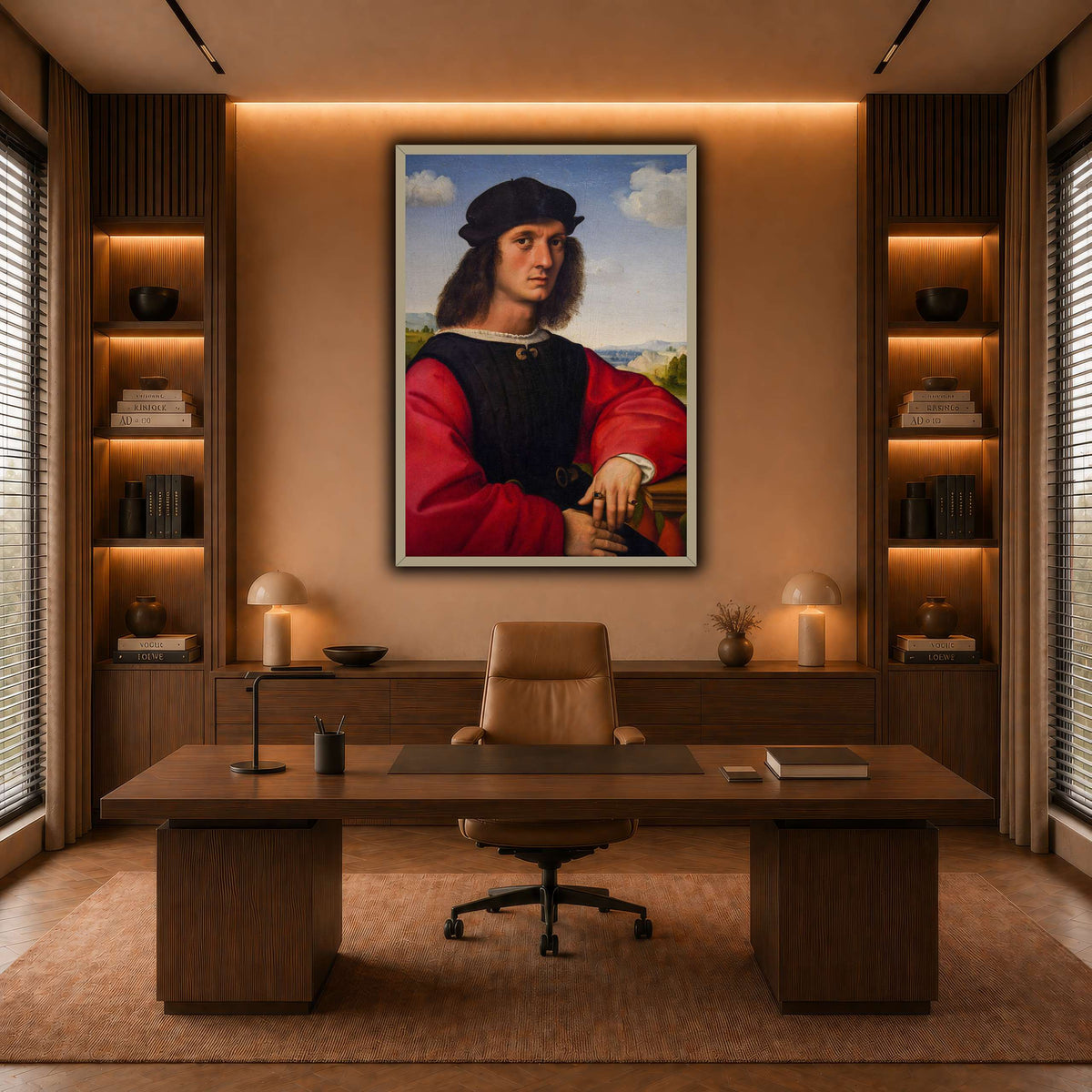 Raffaello_Sanzio_Agnolo_Doni's_portrait warm-office