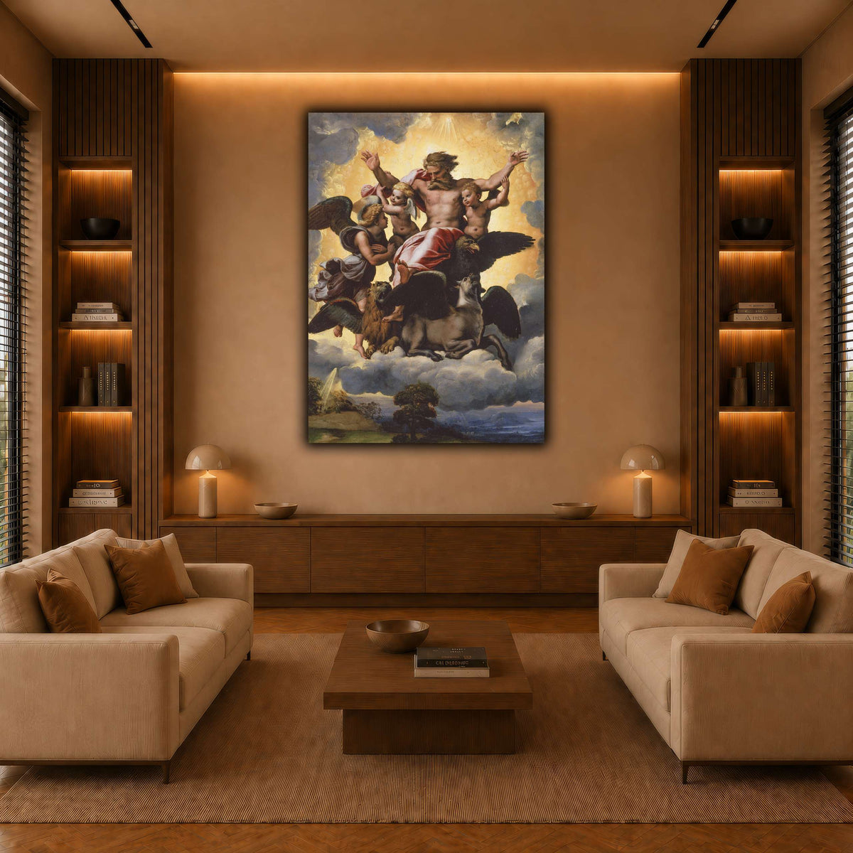 Raffaello_Sanzio_Ezekiel's_Vision warm-living-room