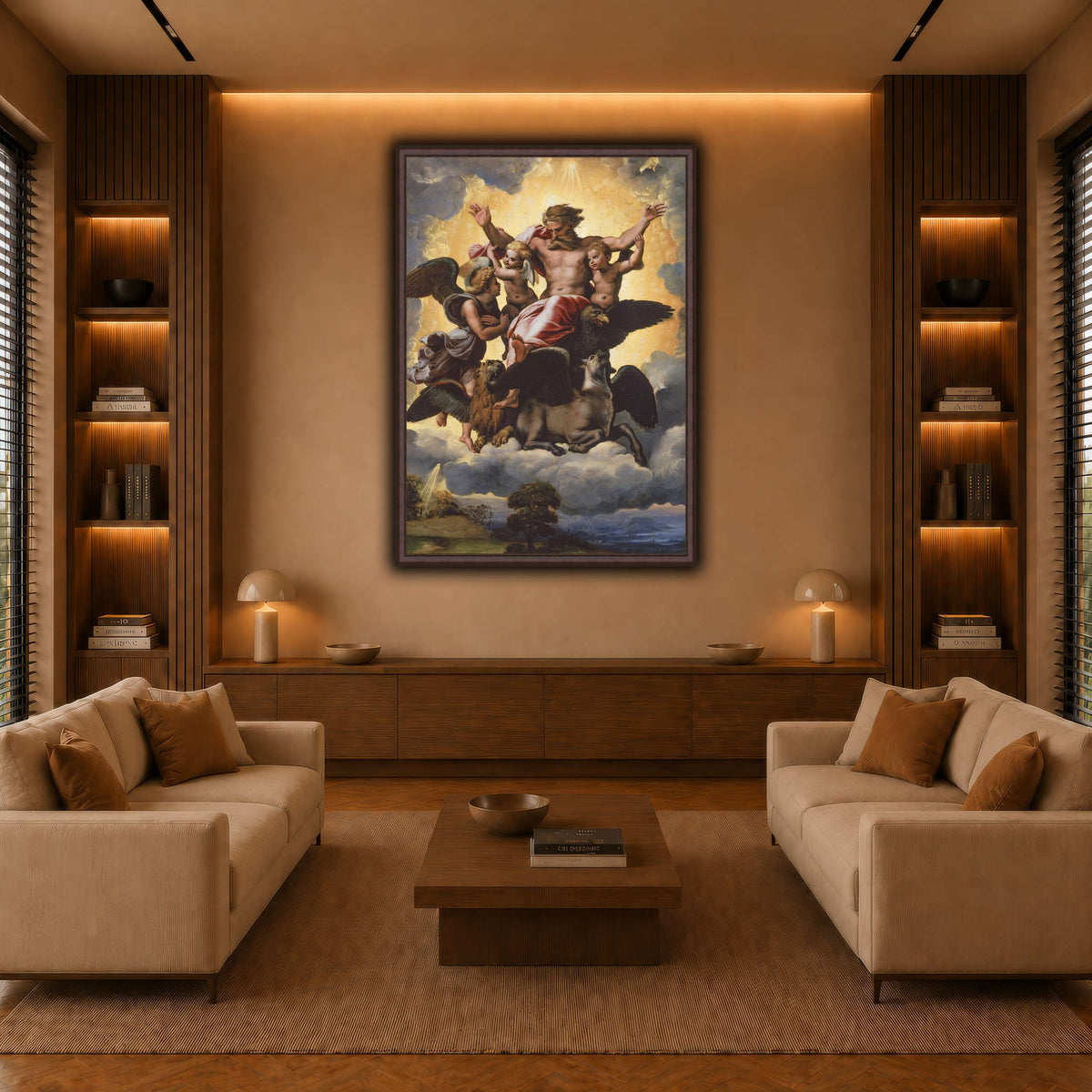 Raffaello_Sanzio_Ezekiel's_Vision warm-living-room