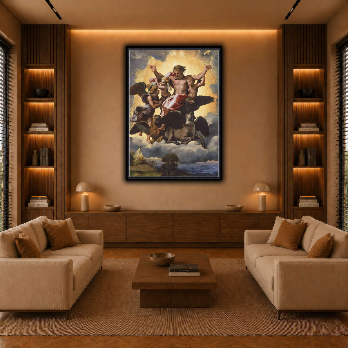 Raffaello_Sanzio_Ezekiel's_Vision warm-living-room