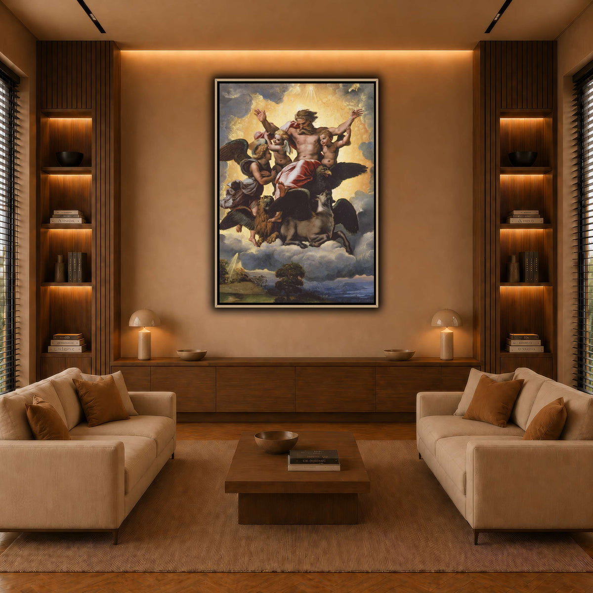 Raffaello_Sanzio_Ezekiel's_Vision warm-living-room