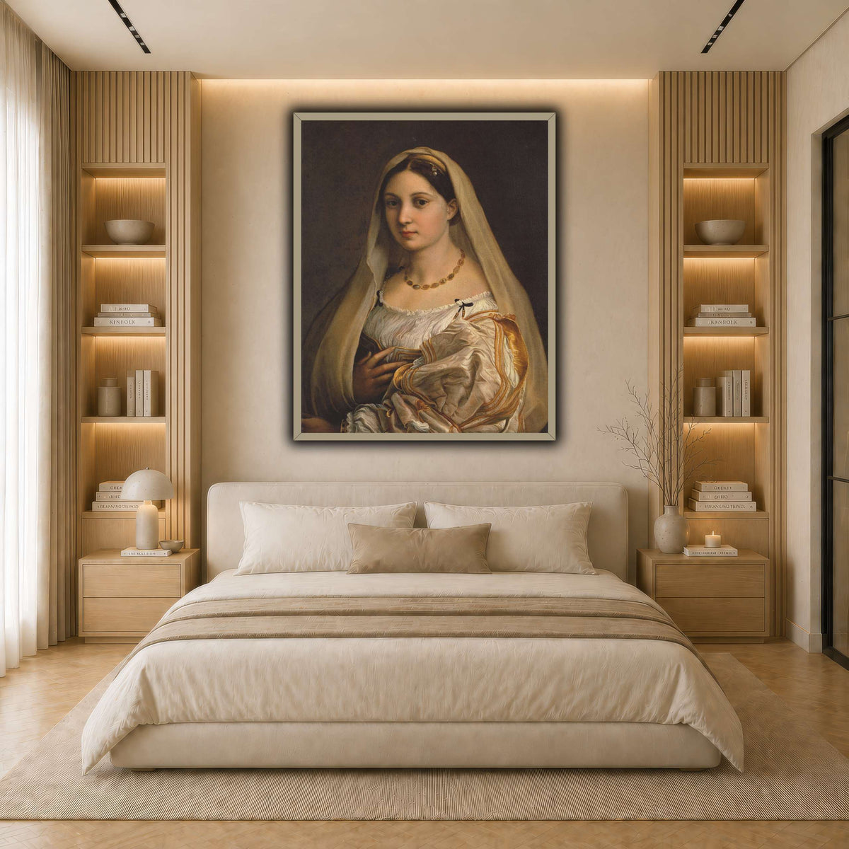 Raffaello_Sanzio_La_Donna_Velata light neutral- bedroom