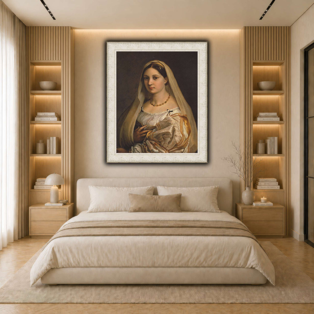 Raffaello_Sanzio_La_Donna_Velata light neutral- bedroom