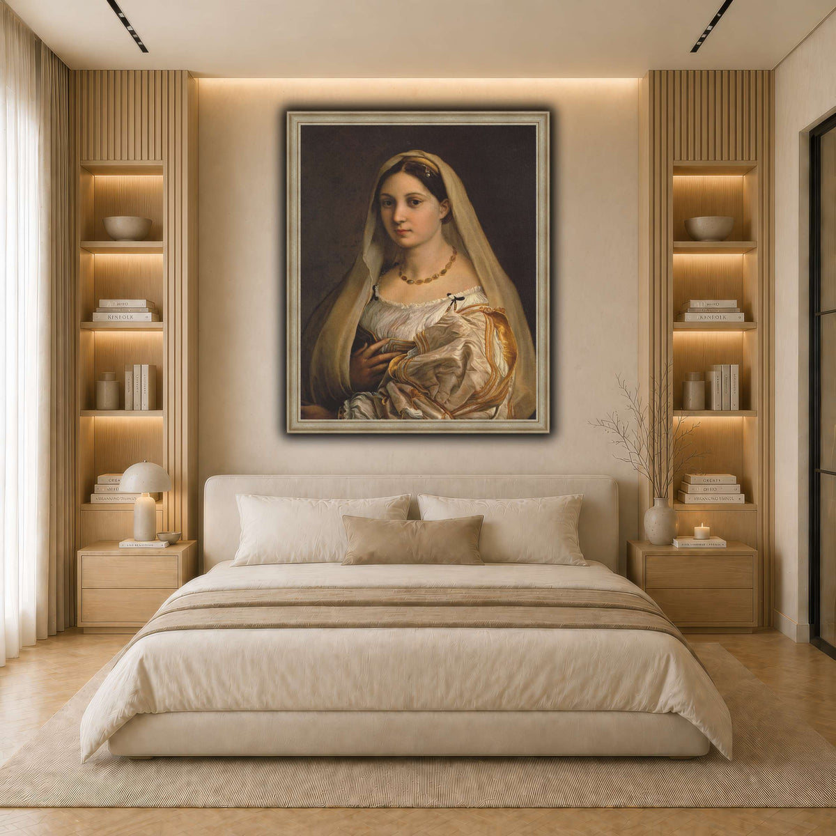 Raffaello_Sanzio_La_Donna_Velata light neutral- bedroom