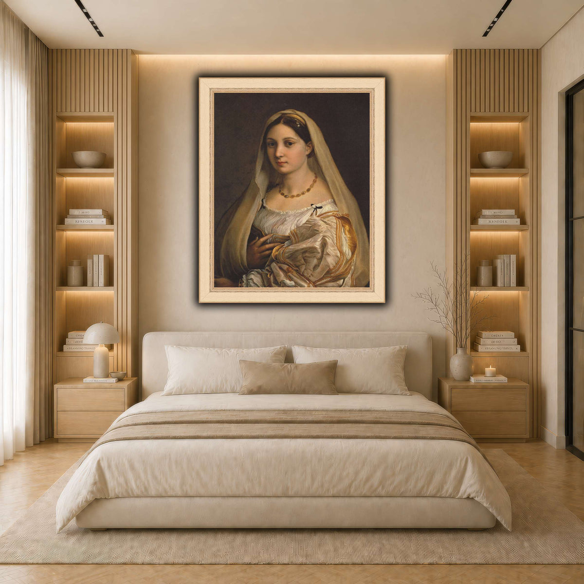 Raffaello_Sanzio_La_Donna_Velata light neutral- bedroom