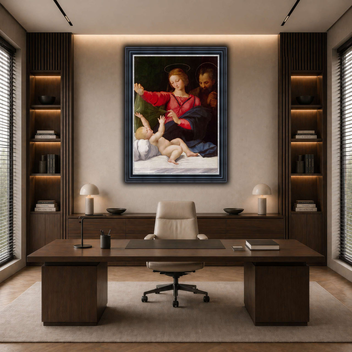 Raffaello_Sanzio_La_Madone_de_Lorette dark neutral-office
