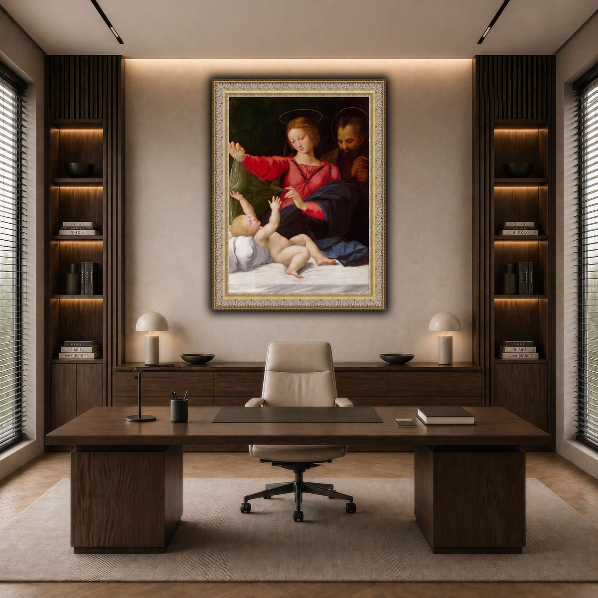 Raffaello_Sanzio_La_Madone_de_Lorette dark neutral-office