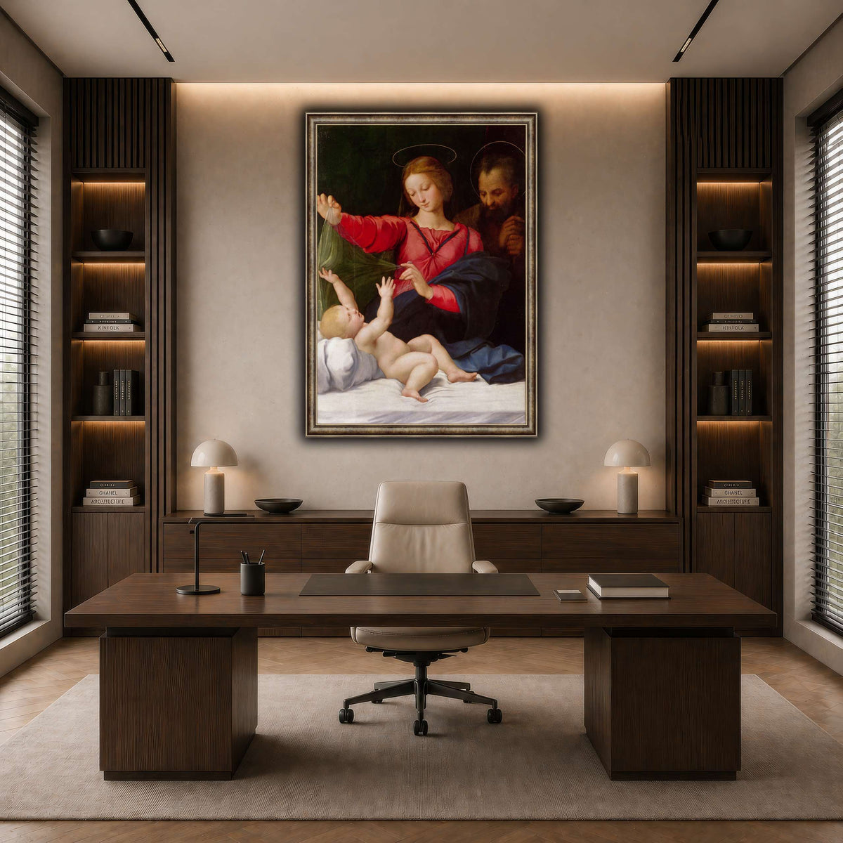 Raffaello_Sanzio_La_Madone_de_Lorette dark neutral-office