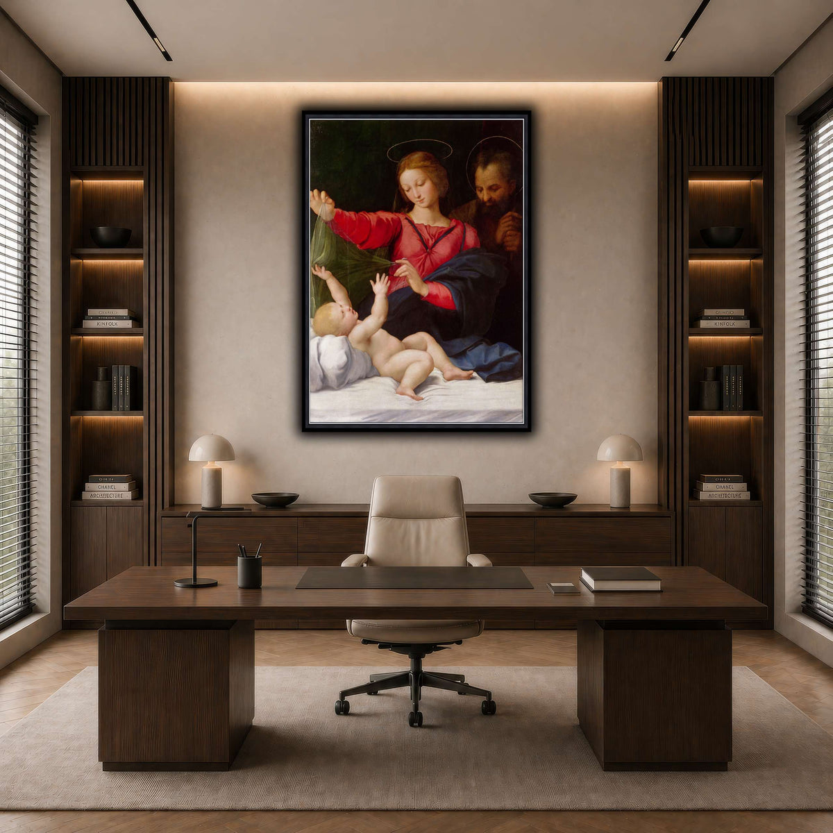Raffaello_Sanzio_La_Madone_de_Lorette dark neutral-office