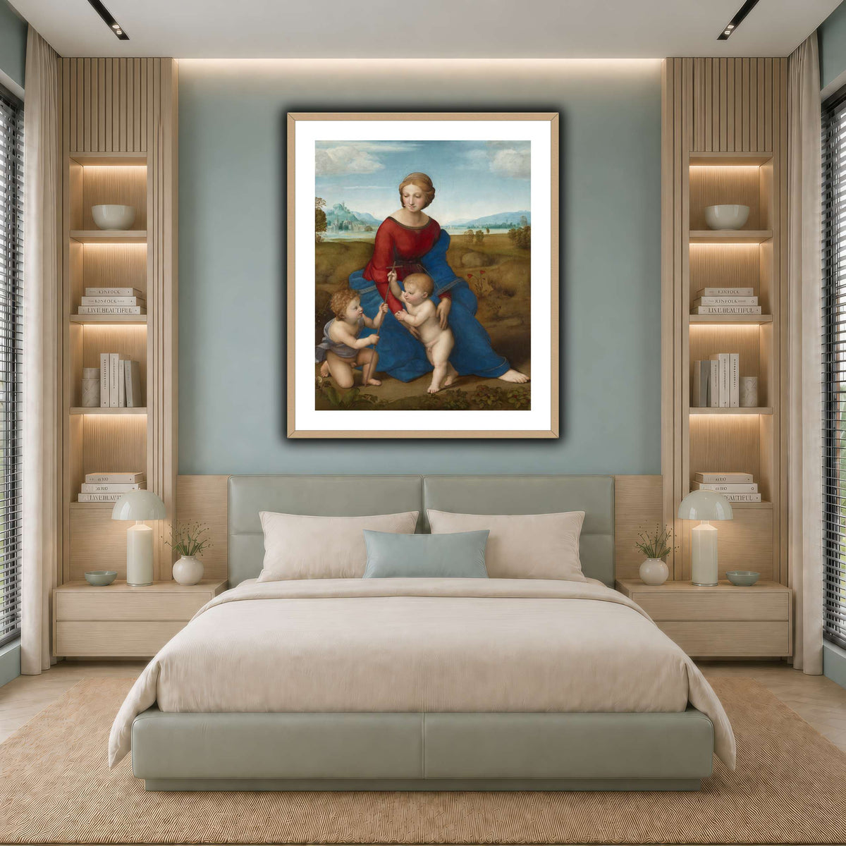 Raffaello_Sanzio_Madonna_in_the_Meadow cool-bedroom