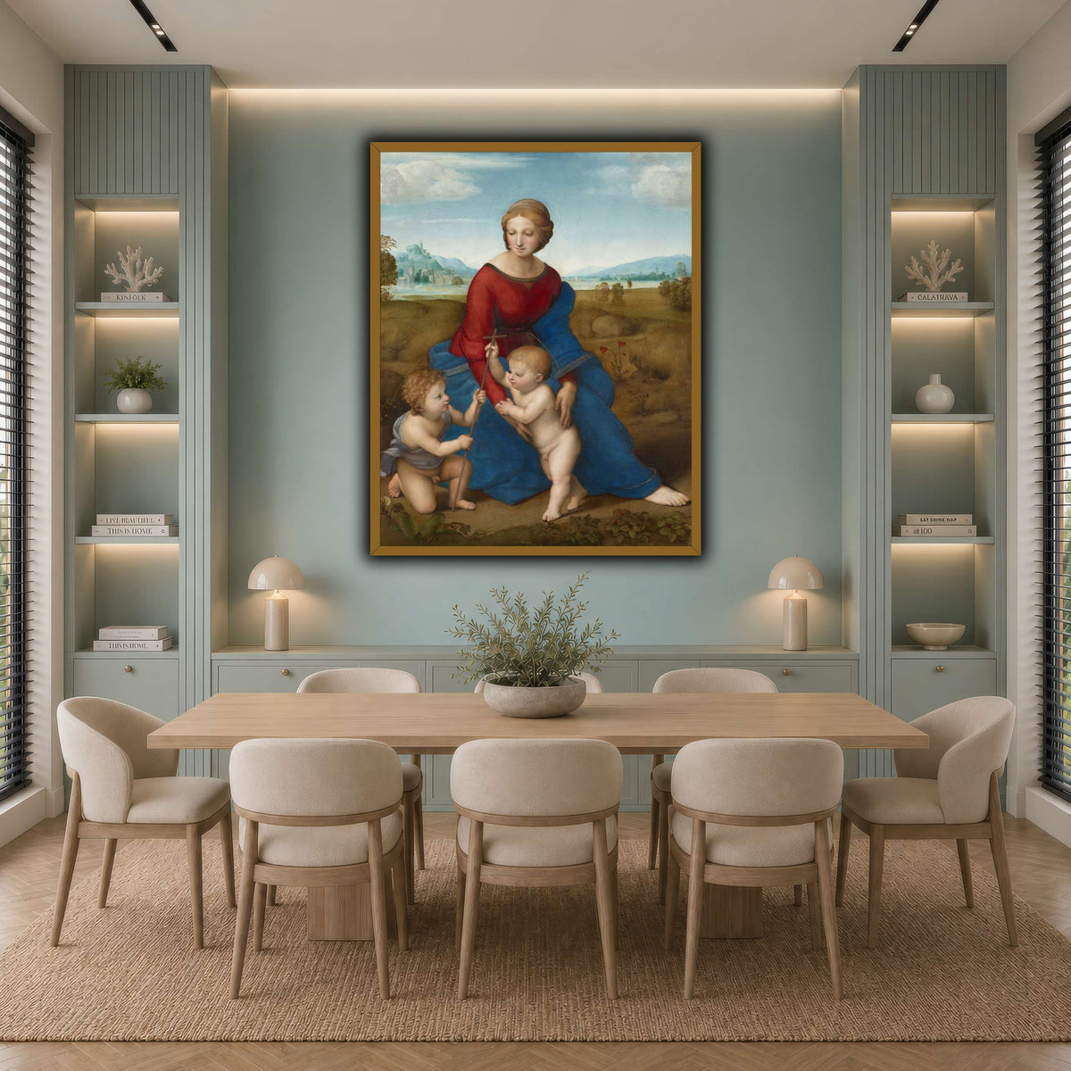 Raffaello_Sanzio_Madonna_in_the_Meadow cool-dining