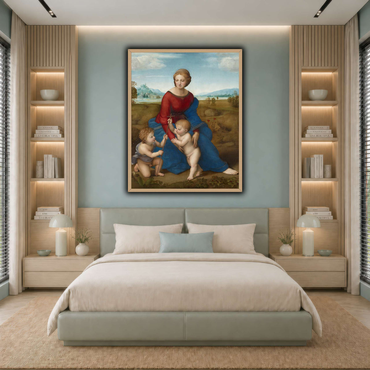 Raffaello_Sanzio_Madonna_in_the_Meadow cool-bedroom