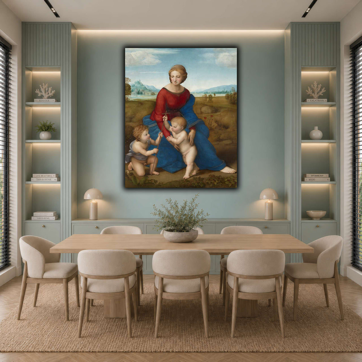 Raffaello_Sanzio_Madonna_in_the_Meadow cool-dining