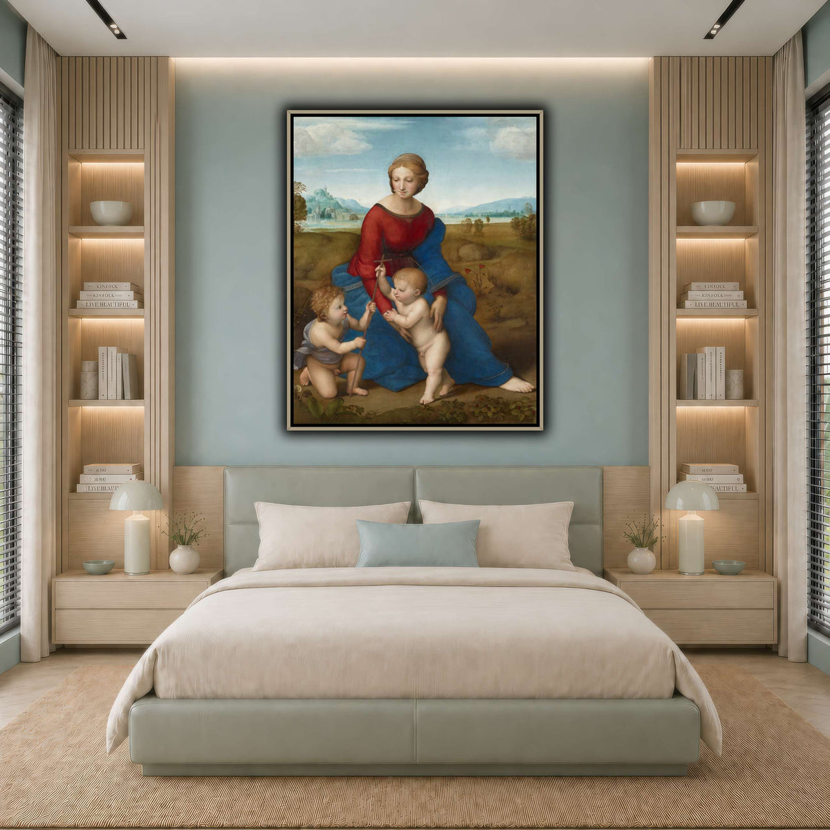 Raffaello_Sanzio_Madonna_in_the_Meadow cool-bedroom