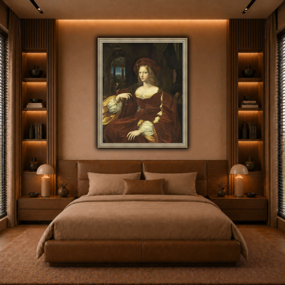 Raffaello_Sanzio_Portrait_de_Jeanne_d'Aragon warm-bedroom