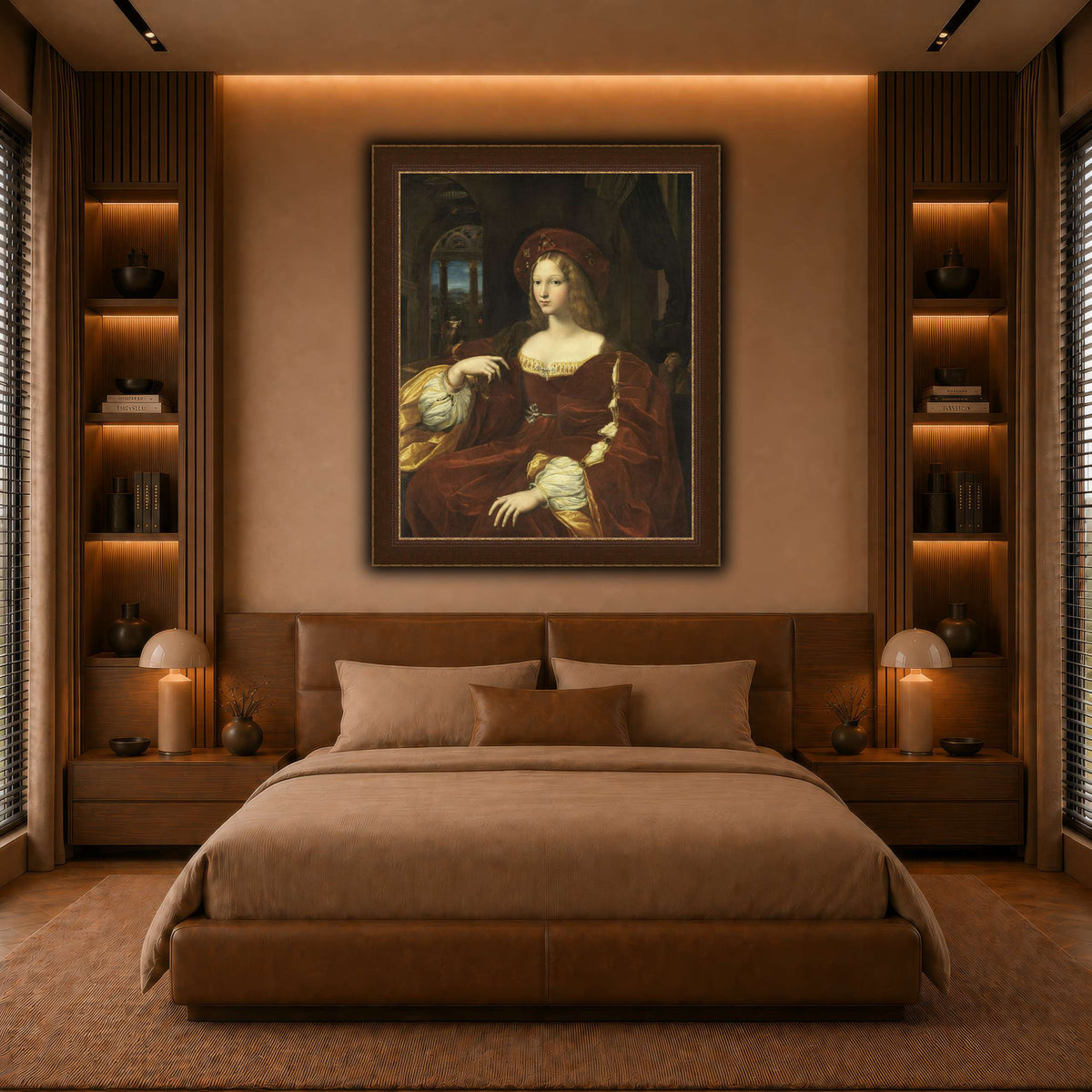 Raffaello_Sanzio_Portrait_de_Jeanne_d'Aragon warm-bedroom