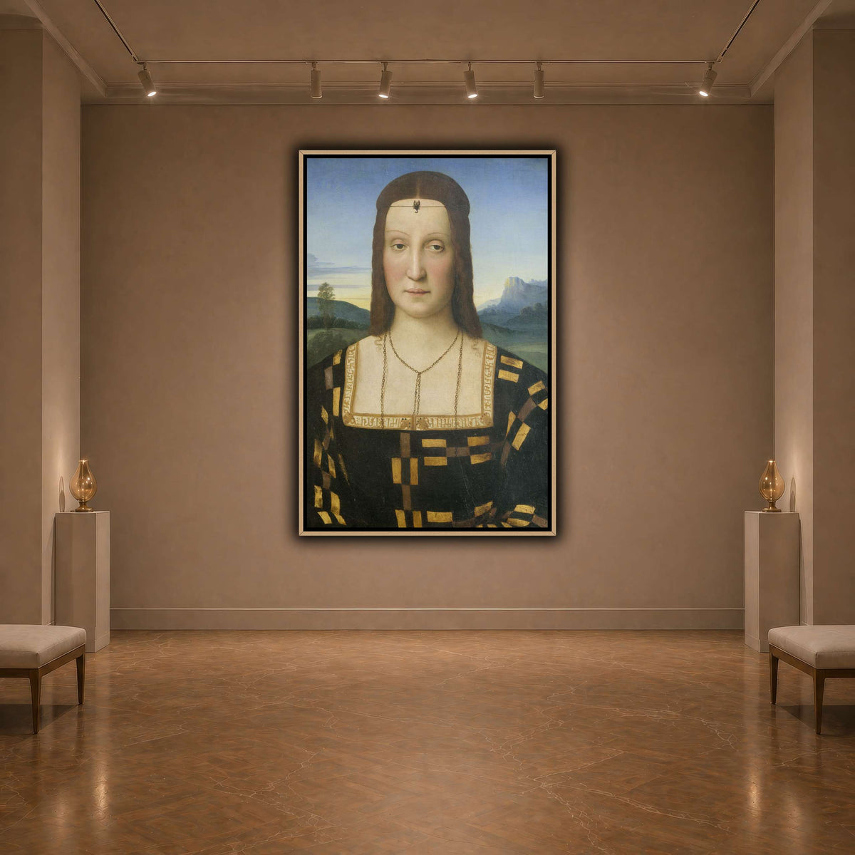 Raffaello_Sanzio_Portrait_of_Elisabetta_Gonzaga,_Duchess_of_Urbino dark neutral-agallery