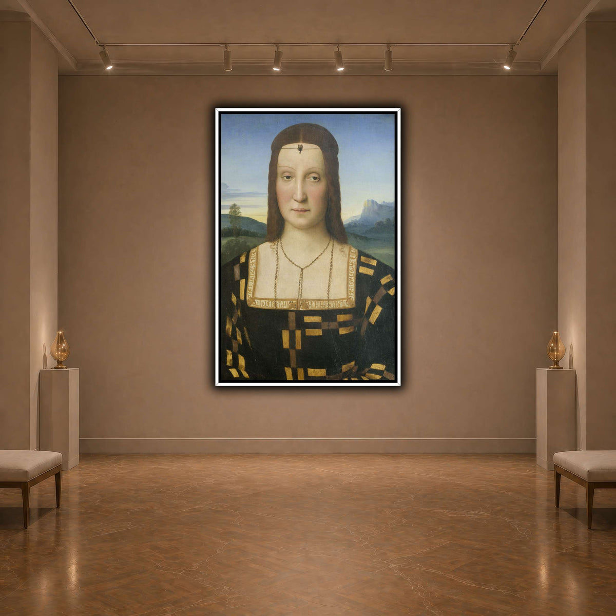 Raffaello_Sanzio_Portrait_of_Elisabetta_Gonzaga,_Duchess_of_Urbino dark neutral-agallery