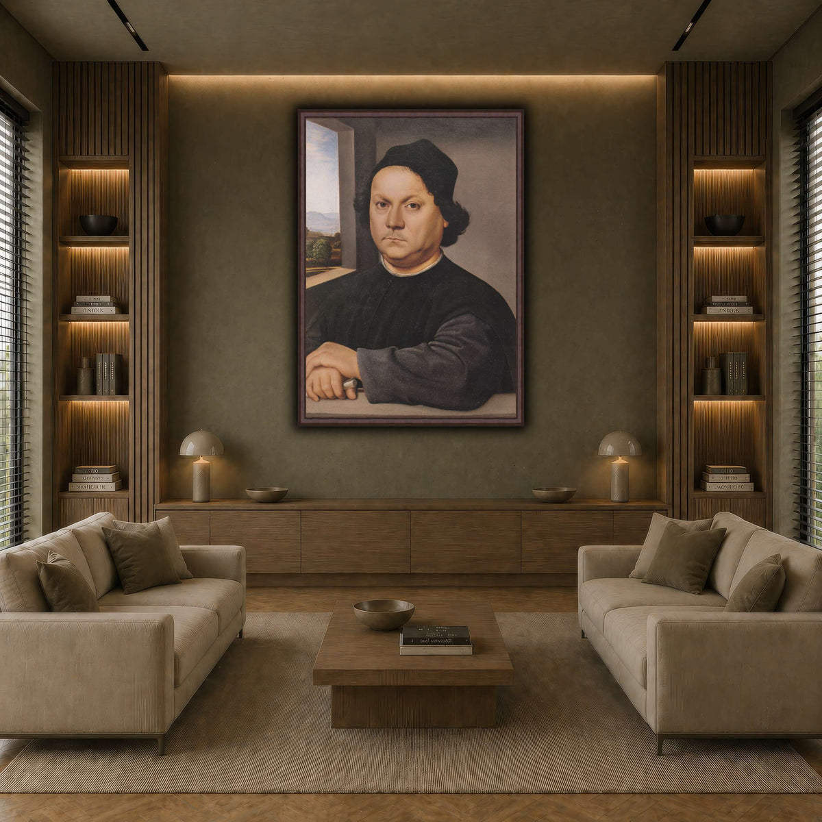 Raffaello_Sanzio_Retrato_de_Pietro_Perugino earth-living room