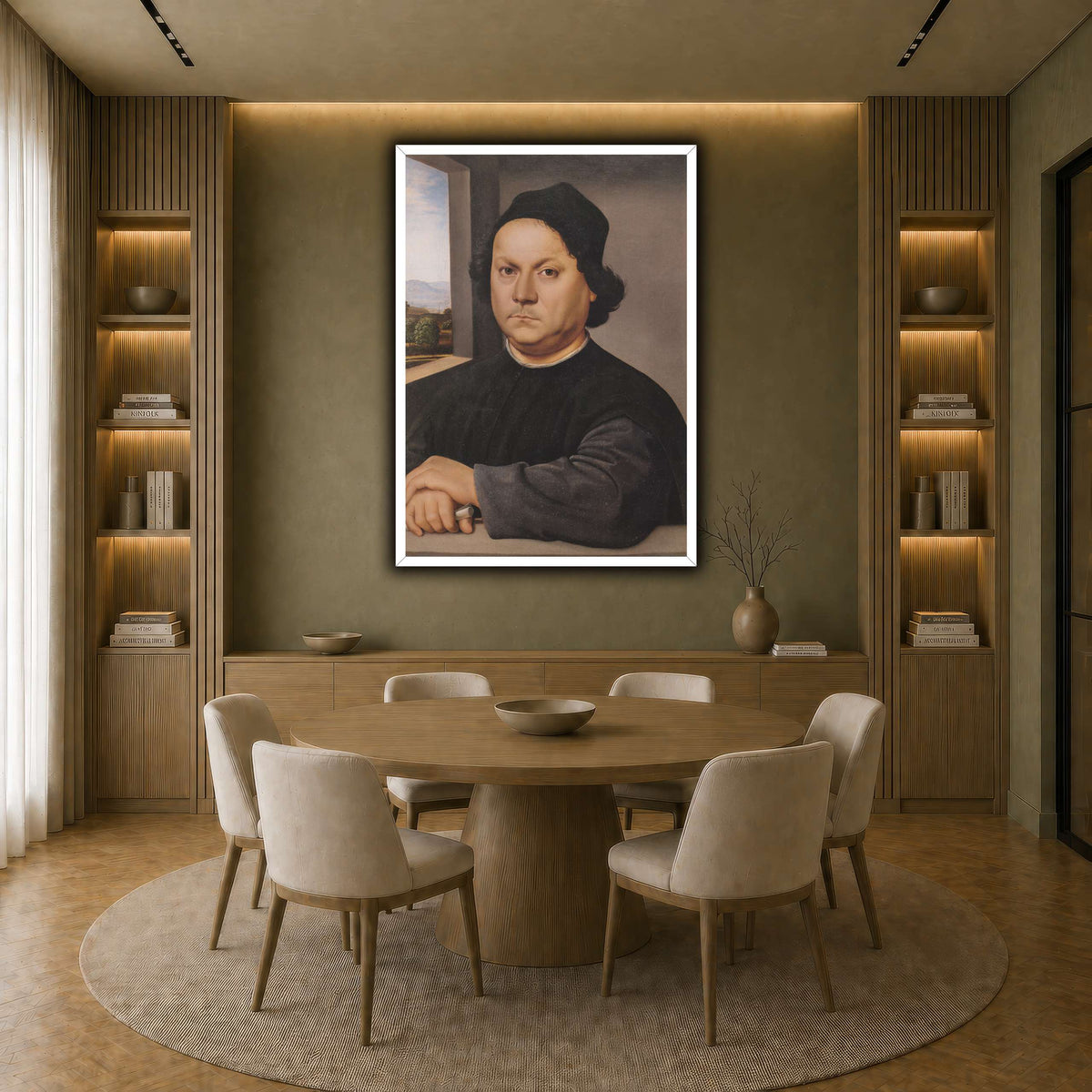 Raffaello_Sanzio_Retrato_de_Pietro_Perugino earth-dining room