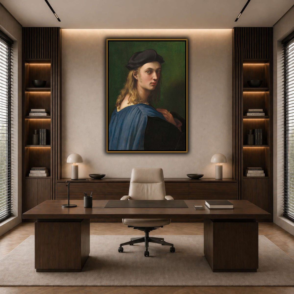 Raffaello_Sanzio_Ritratto_di_Bindo_Altoviti dark neutral-office