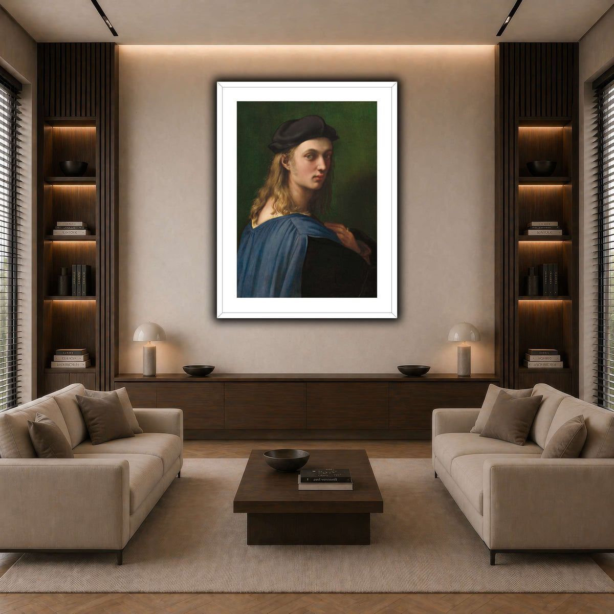 Raffaello_Sanzio_Ritratto_di_Bindo_Altoviti dark neutral-living room