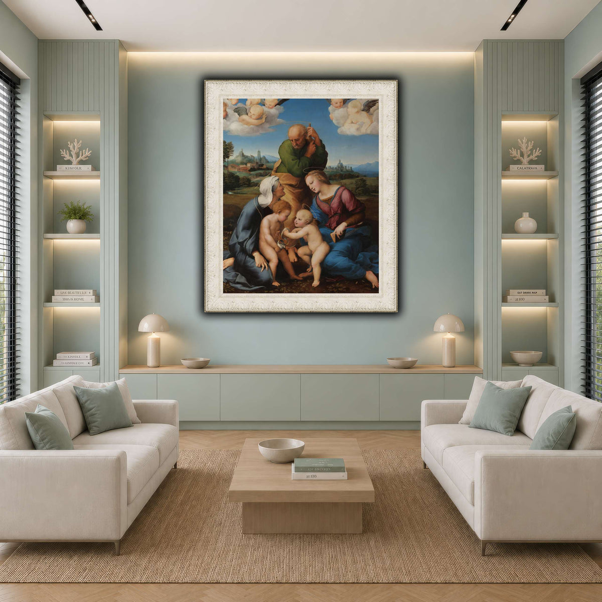 Raffaello_Sanzio_Sacra_Famiglia_Canigiani cool-living room