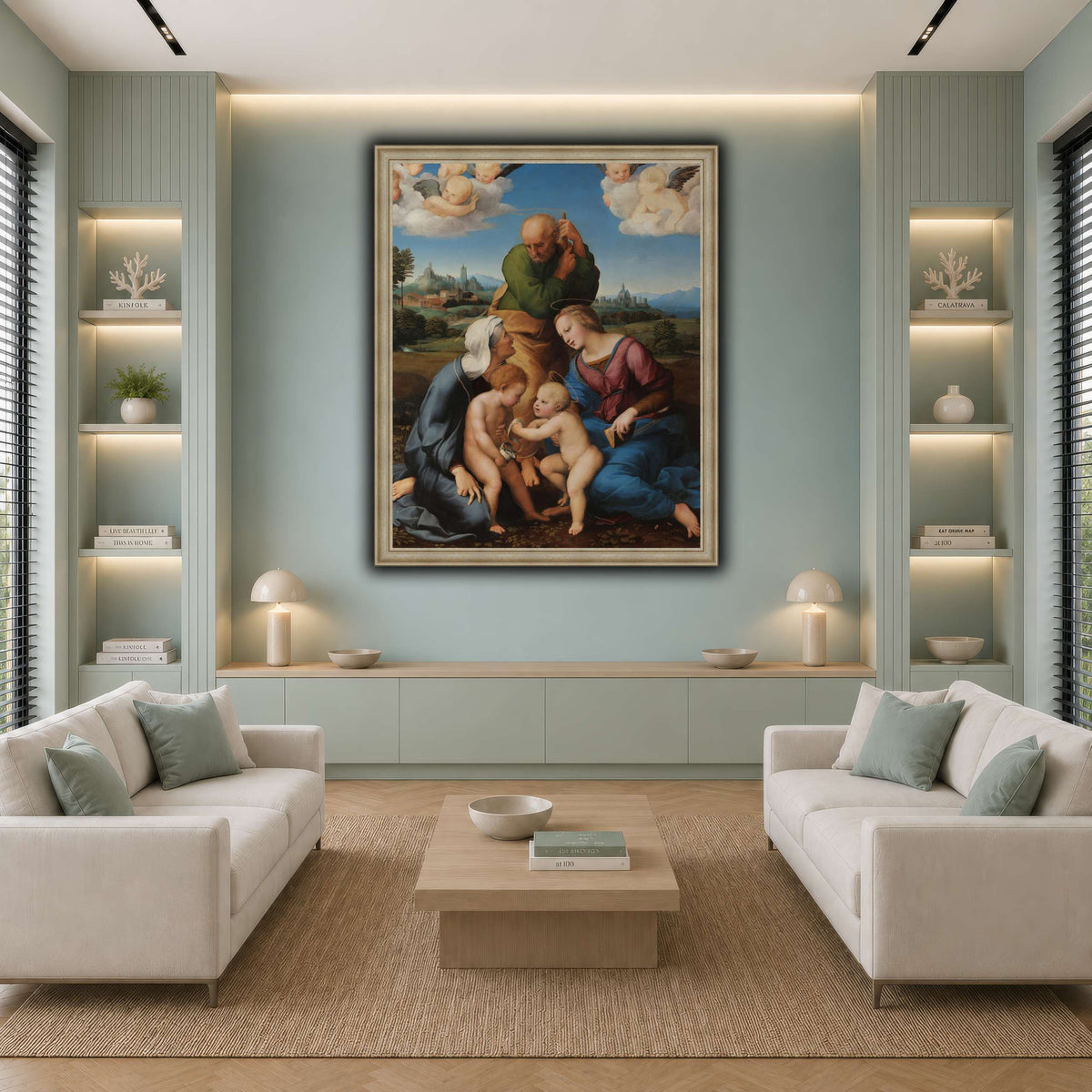 Raffaello_Sanzio_Sacra_Famiglia_Canigiani cool-living room