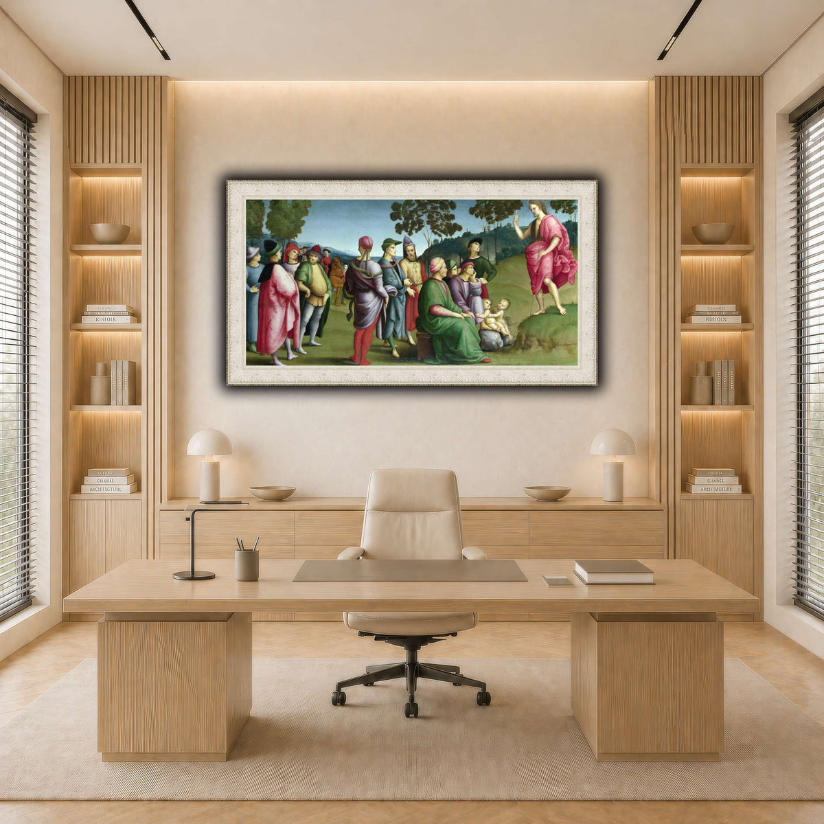 Raffaello_Sanzio_Saint_John_the_Baptist_Preaching light neutral-office