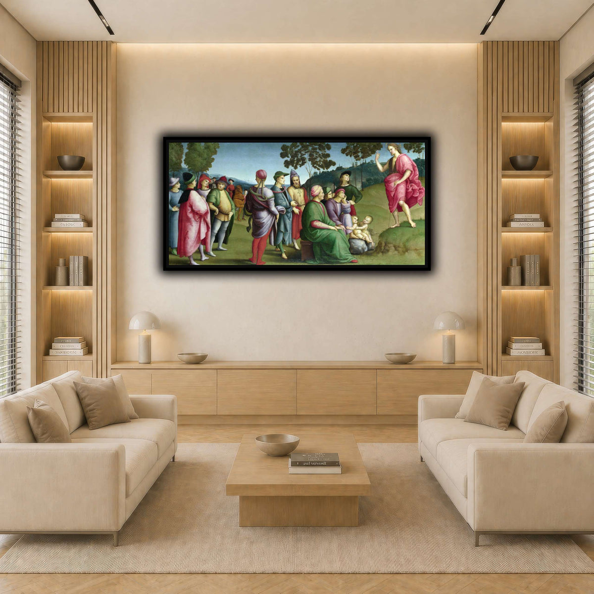 Raffaello_Sanzio_Saint_John_the_Baptist_Preaching light neutral-living room