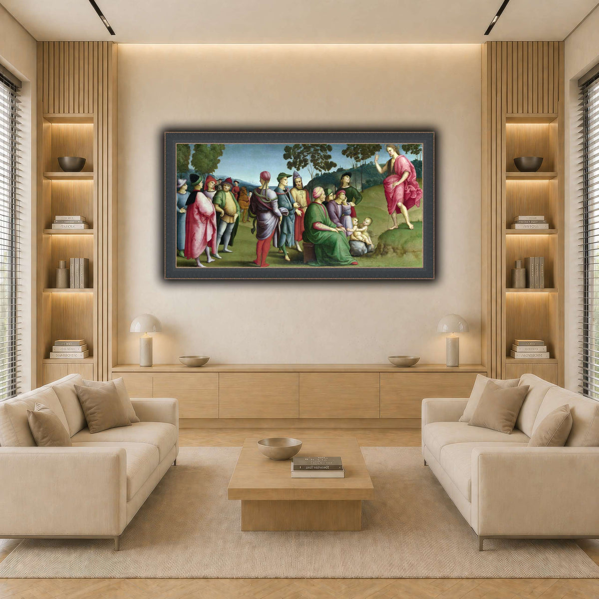 Raffaello_Sanzio_Saint_John_the_Baptist_Preaching light neutral-living room