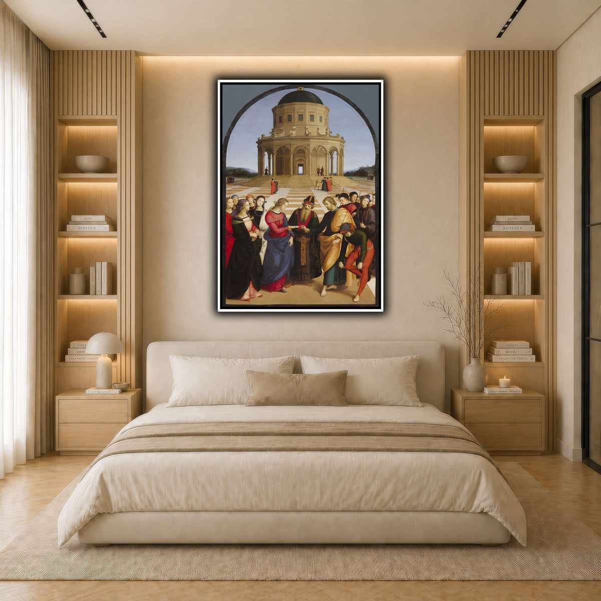 Raffaello_Sanzio_Spozalizio light neutral- bedroom