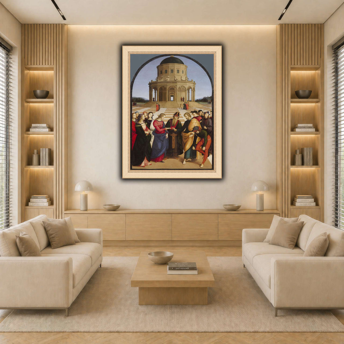 Raffaello_Sanzio_Spozalizio light neutral-living room