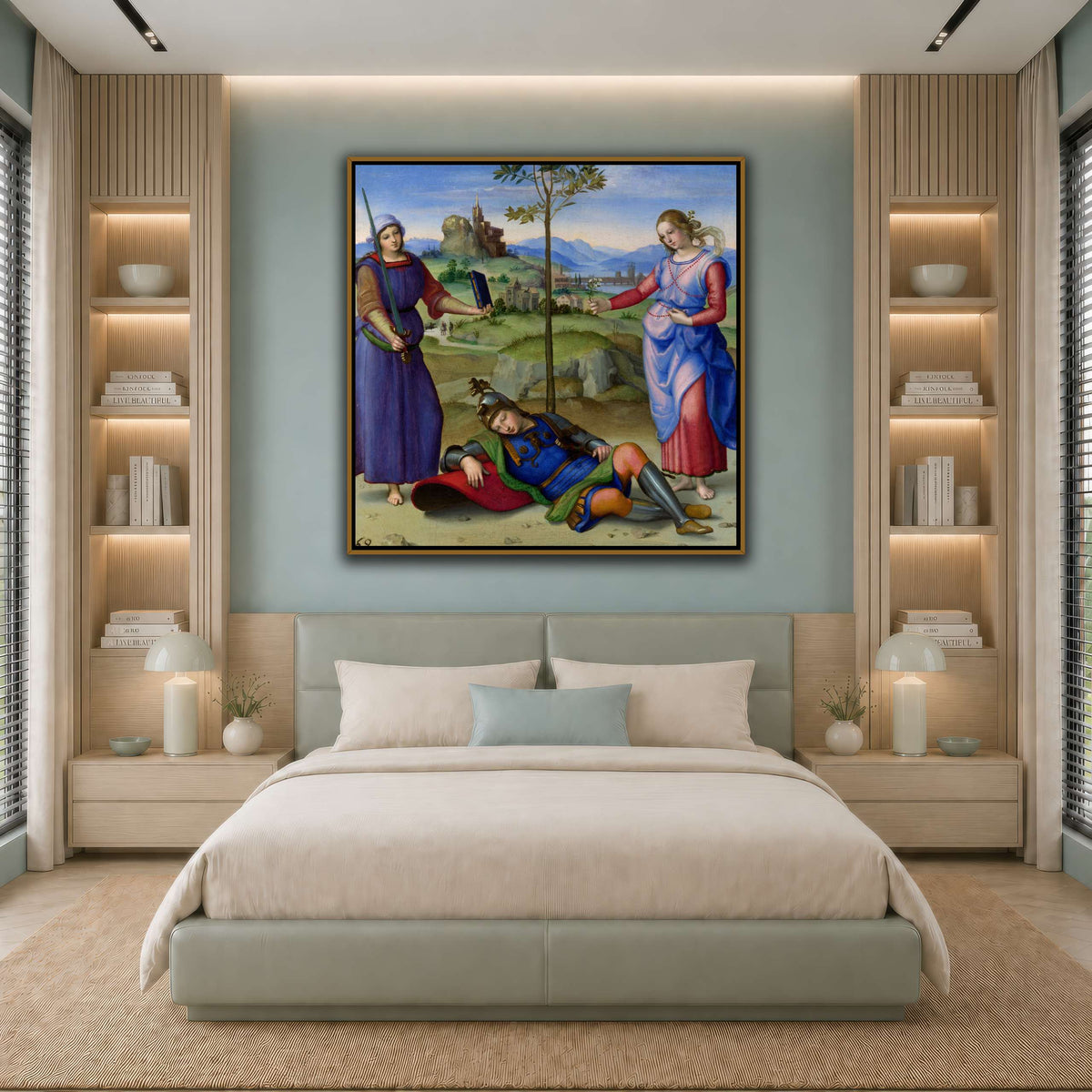 Raffaello_Sanzio_Sueño_del_Caballero cool-bedroom