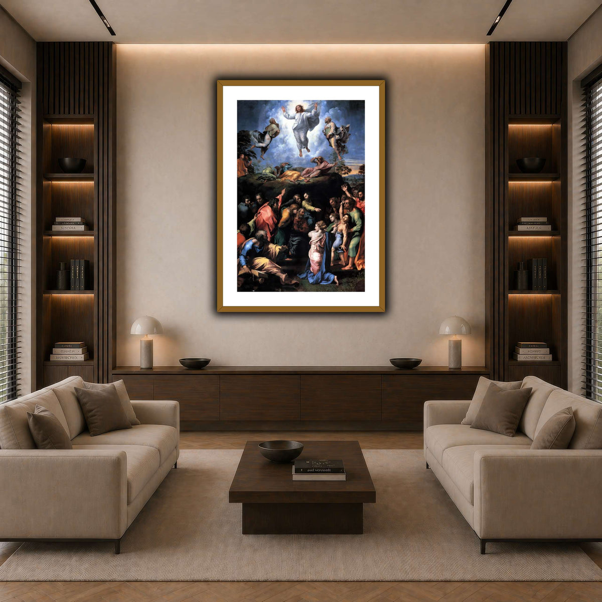 Raffaello_Sanzio_Transfiguration dark neutral-living room