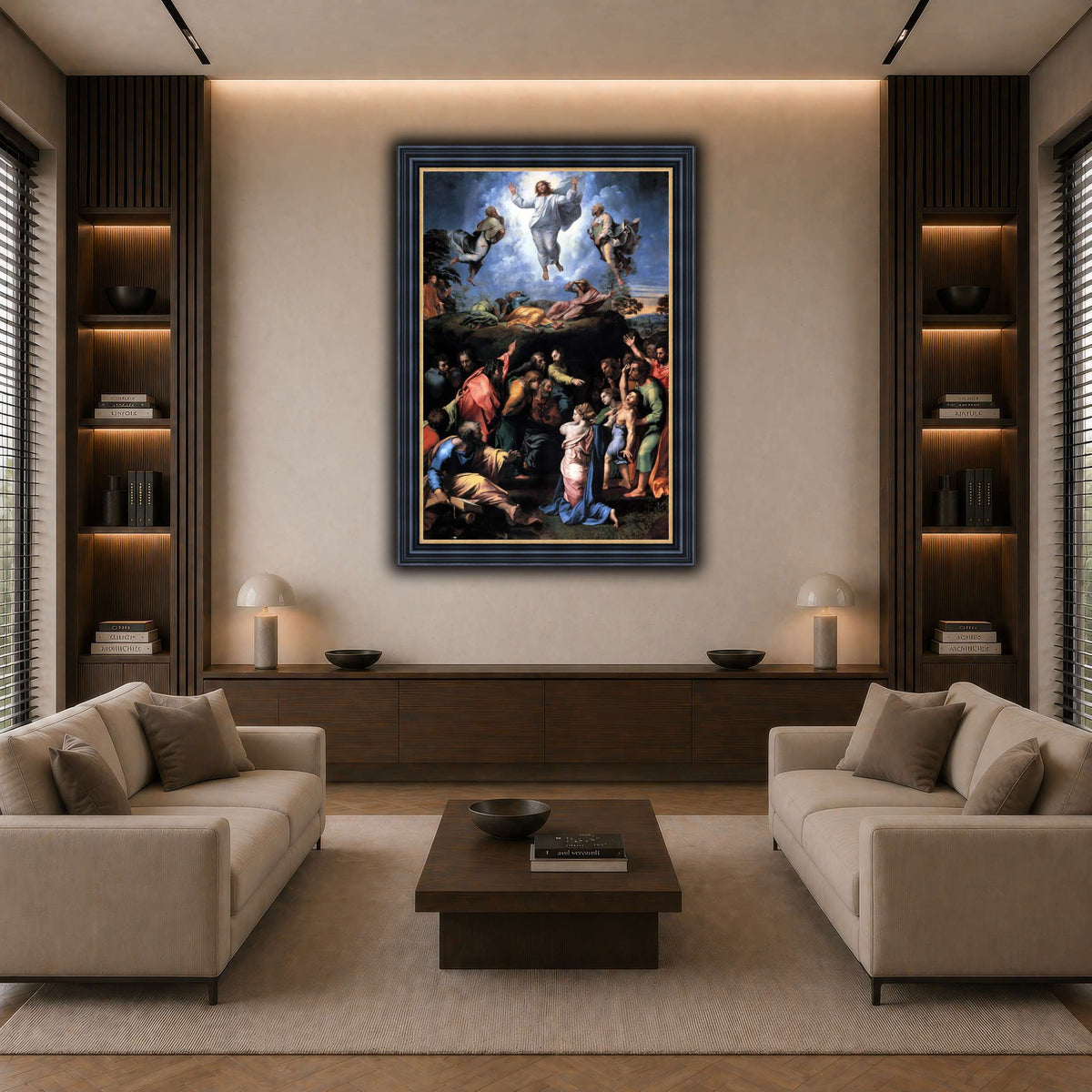 Raffaello_Sanzio_Transfiguration dark neutral-living room