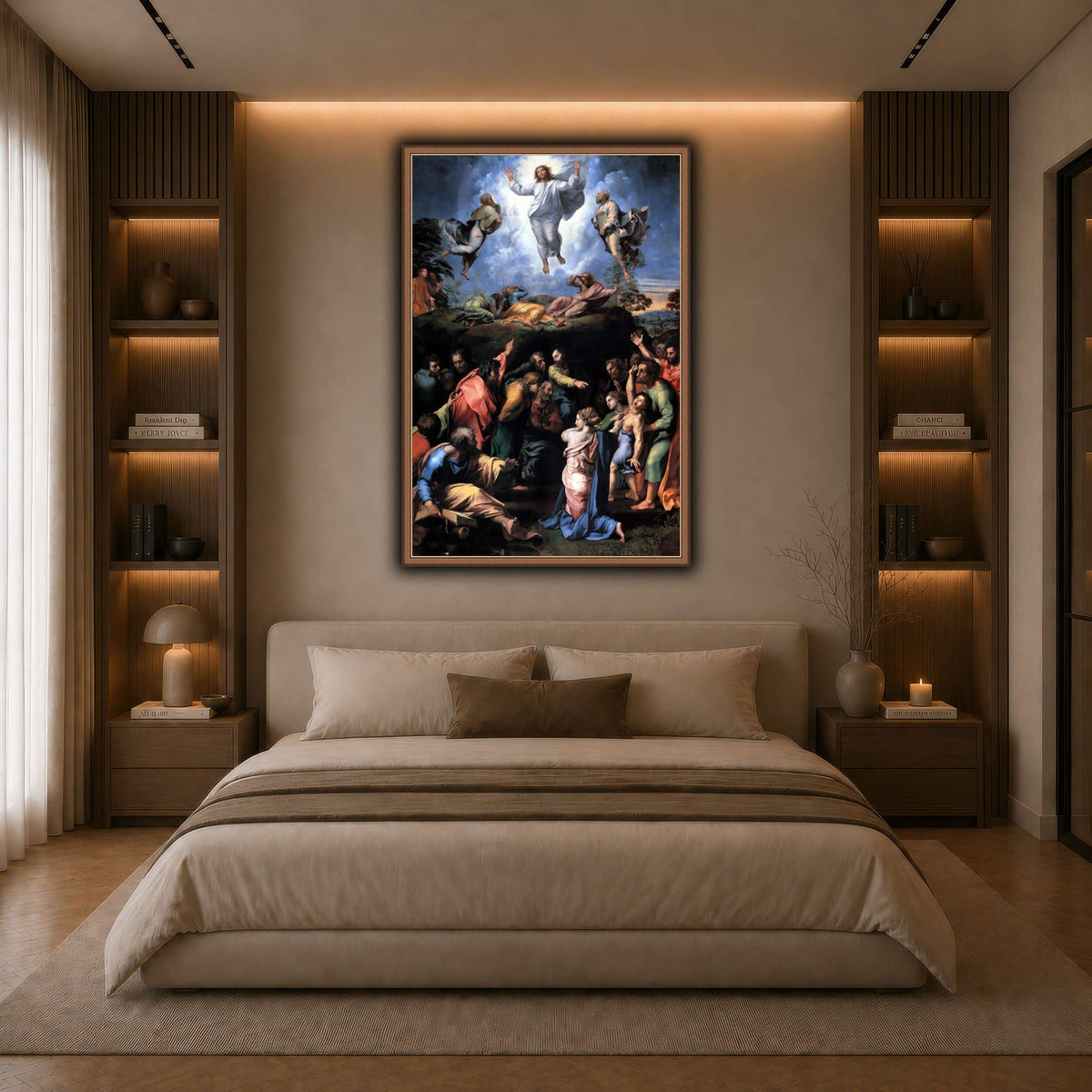 Raffaello_Sanzio_Transfiguration dark neutral-bedroom