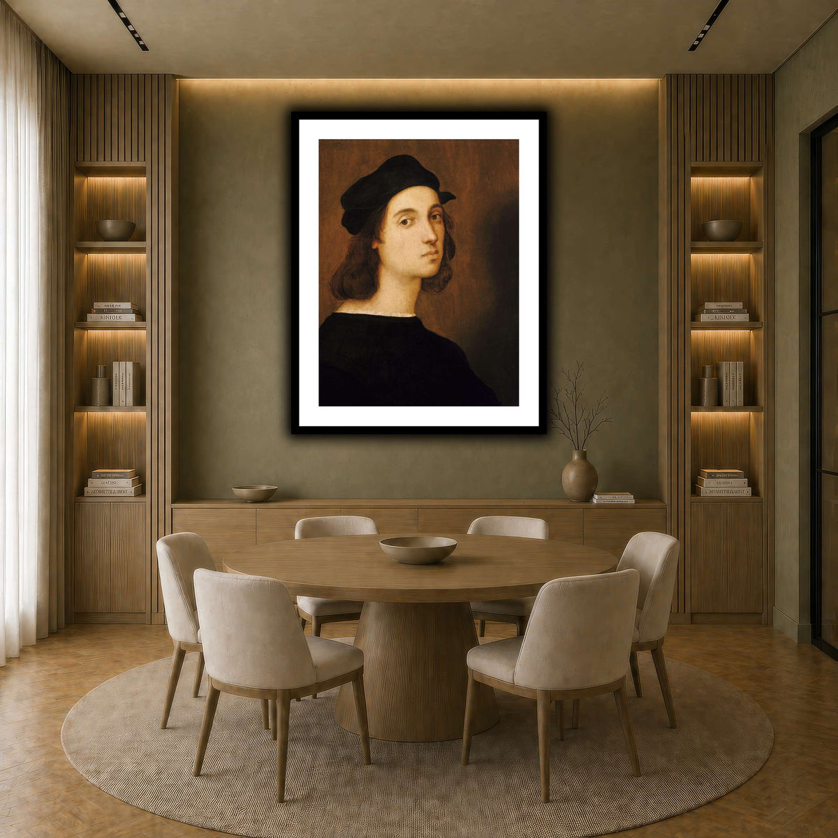 Raffaello_Sanzio_self_portrait earth-dining room